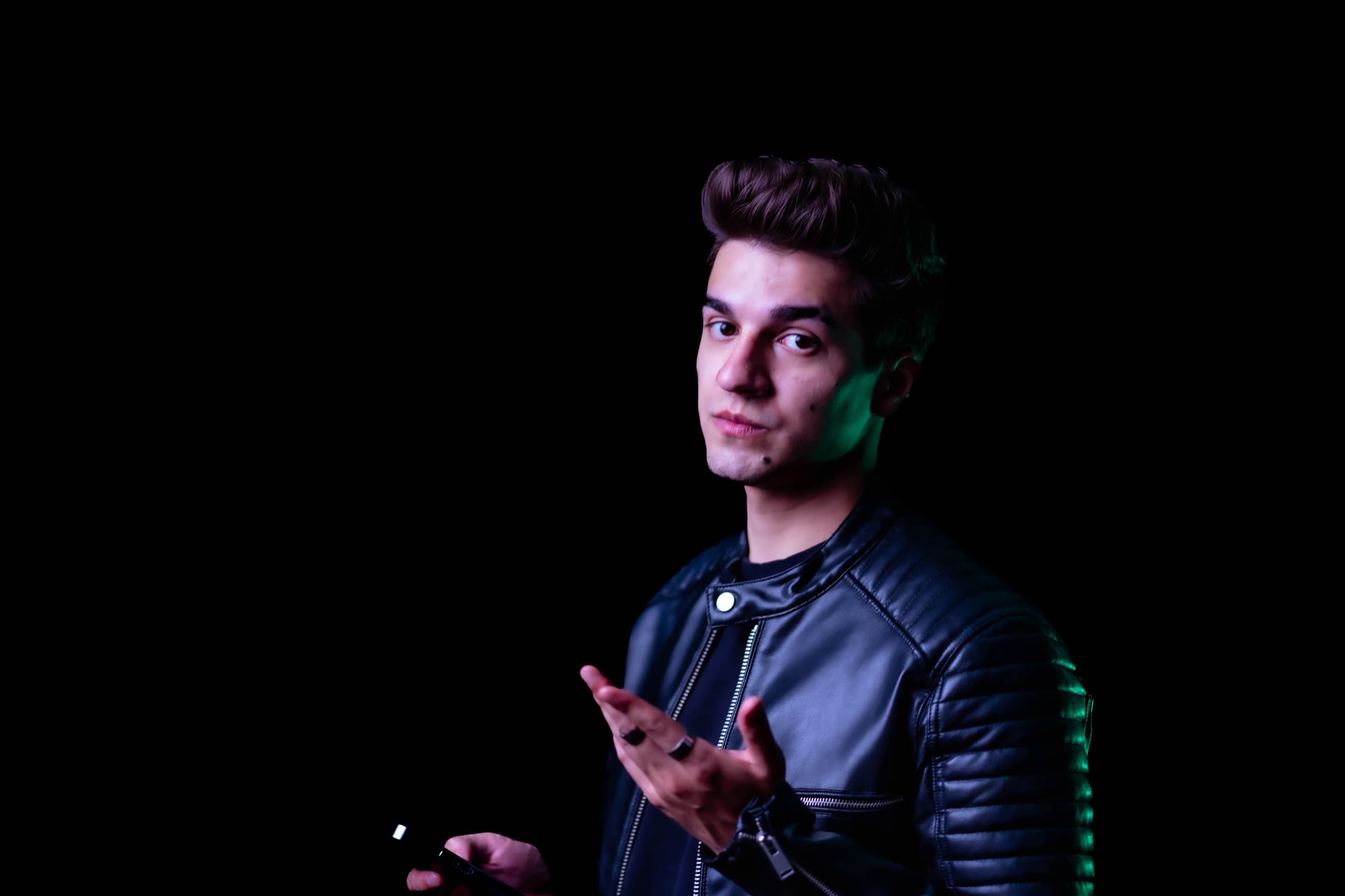 Alex D. cinematic founder portrait for Davalos