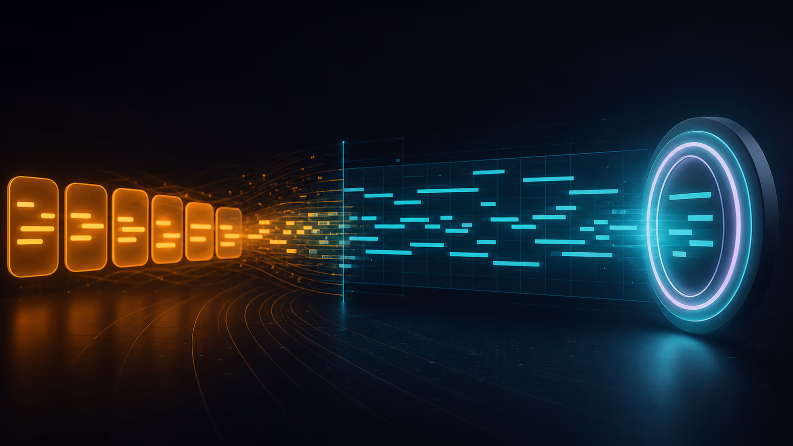 Ideas musicales transformándose en una composición organizada