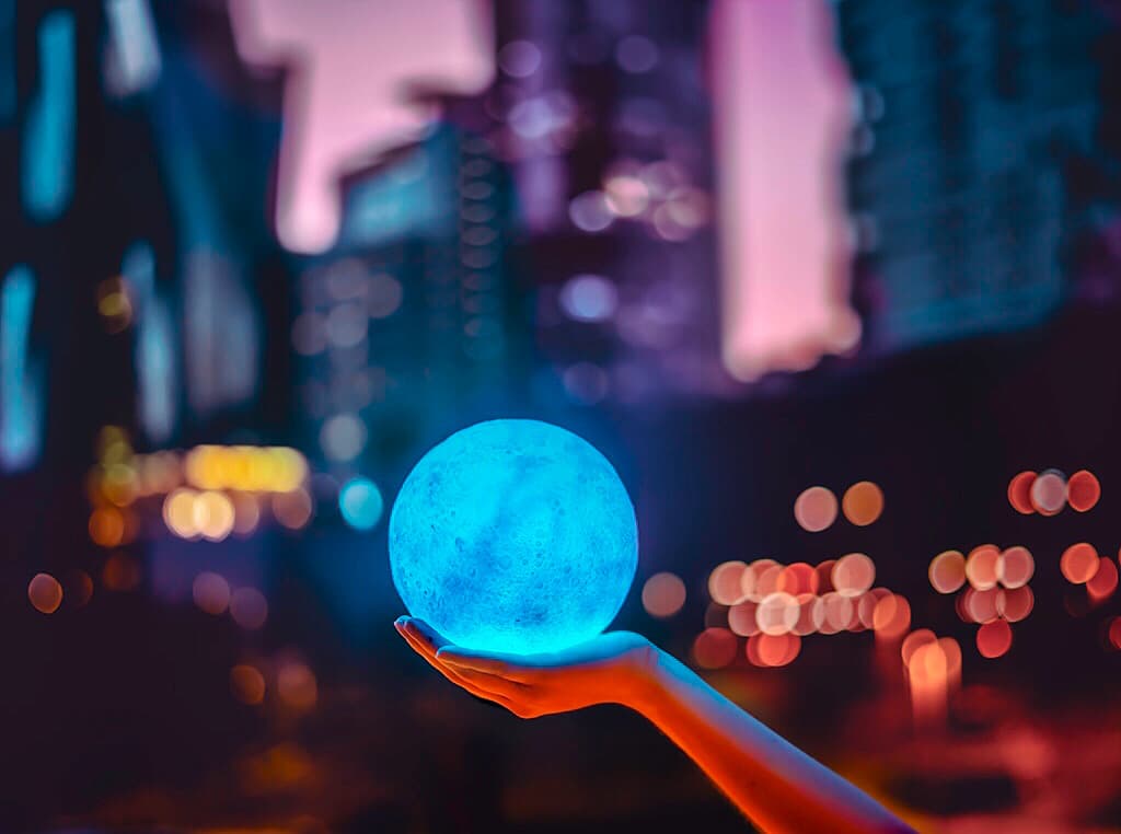 Blue Trails - Light Painting