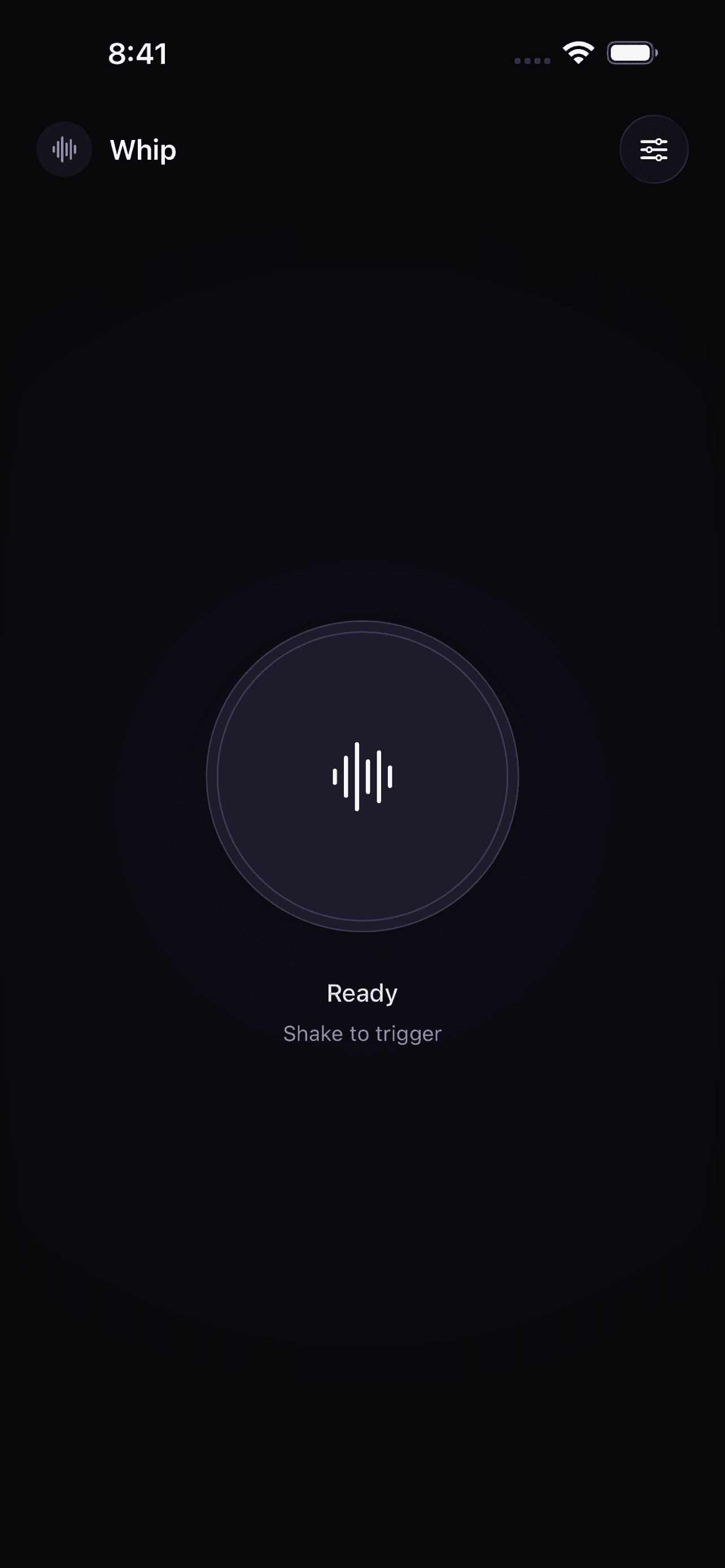 Whip lista para activar en iPhone