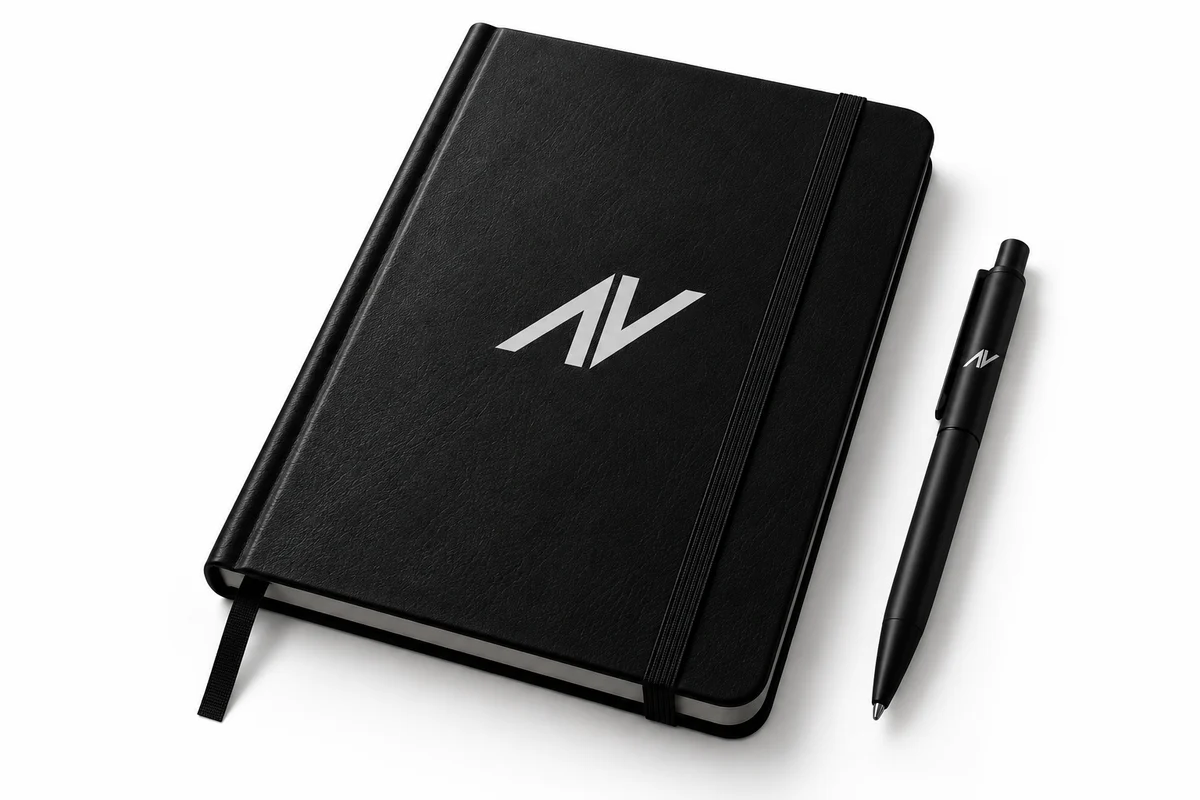 Field Notes, black with Andrés Alejandro monogram